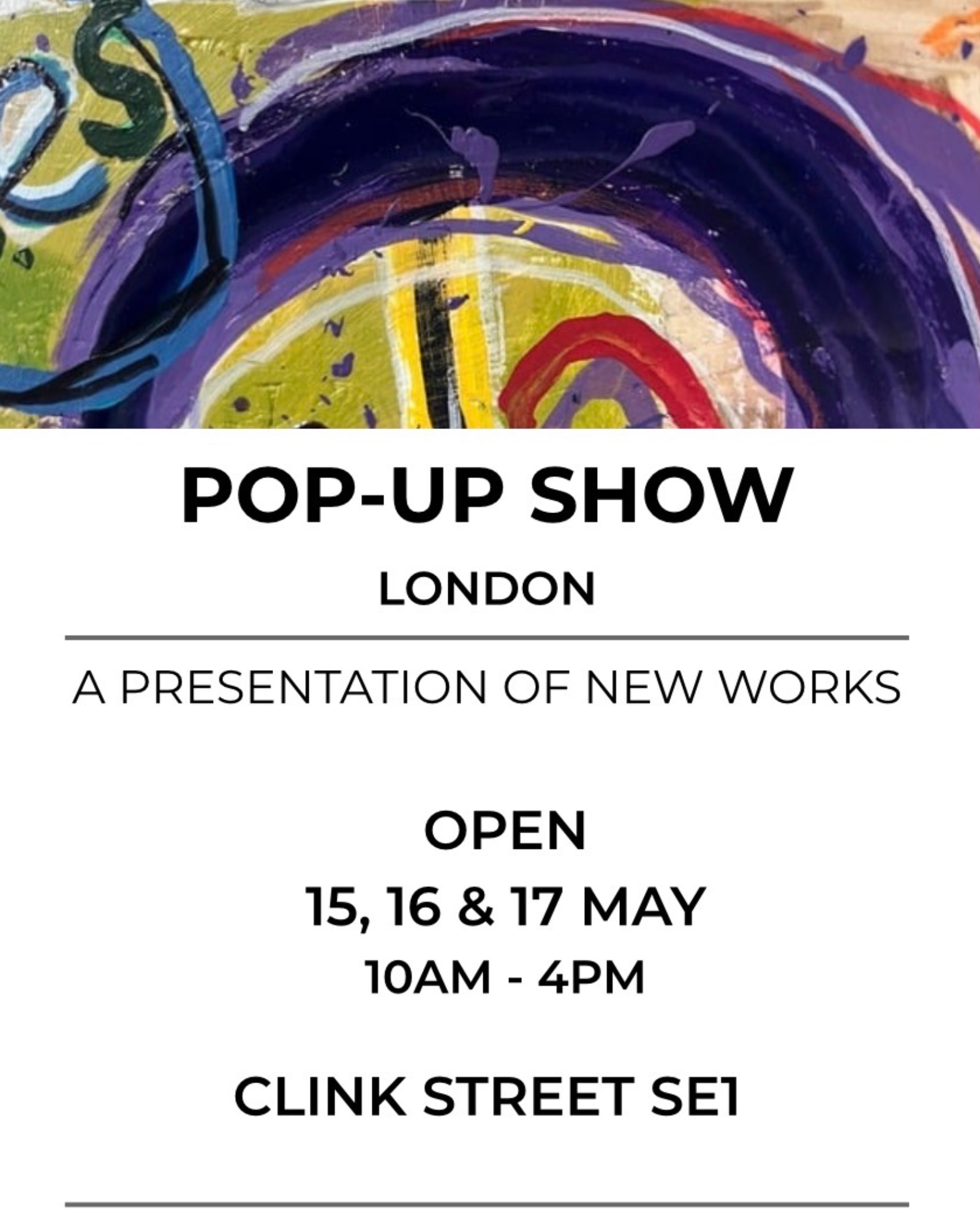 POP UP SHOW | ROBINSON.ARTWORKS poster