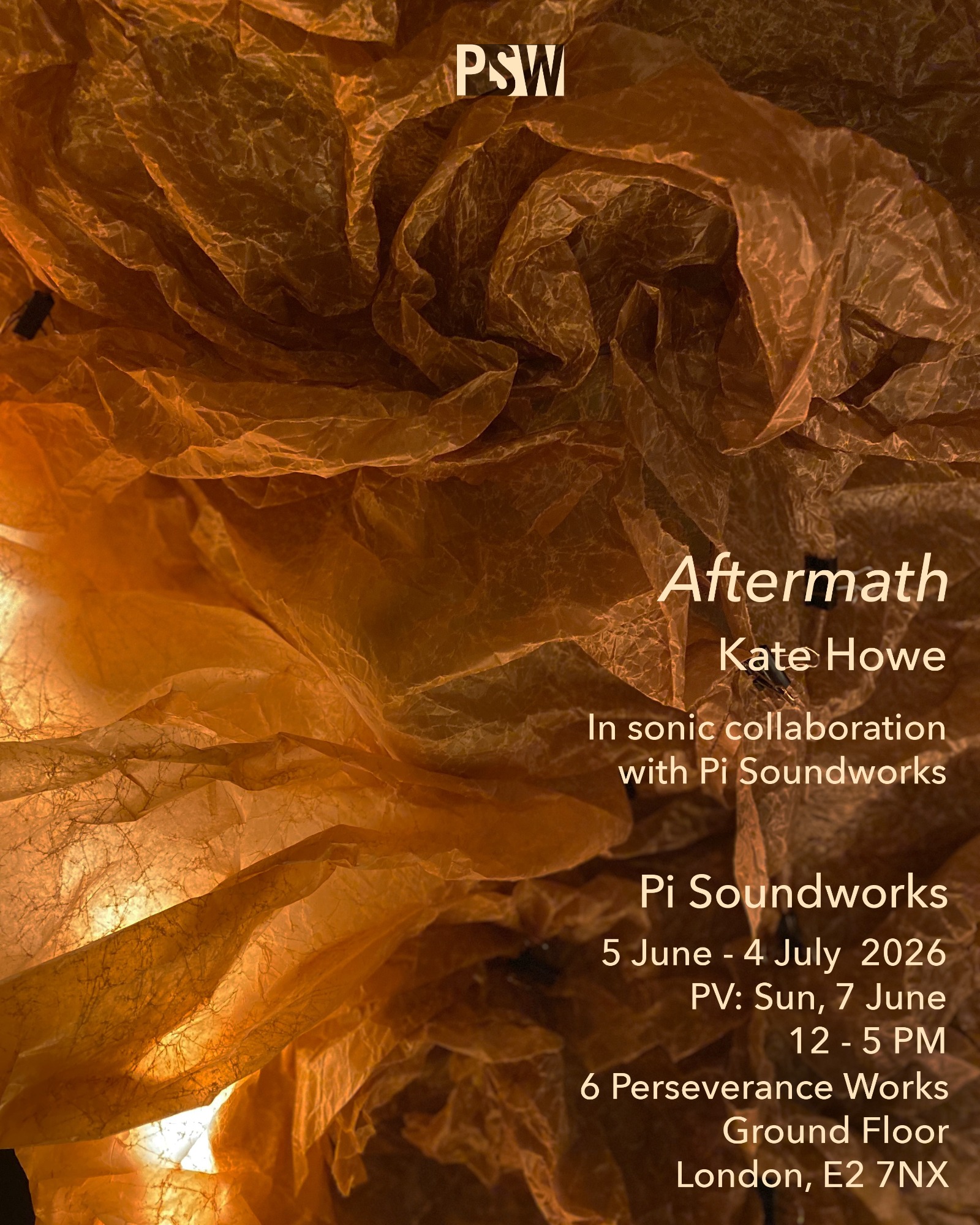 Pi Soundworks: Private Viewing of Aftermath by Kate Howe poster