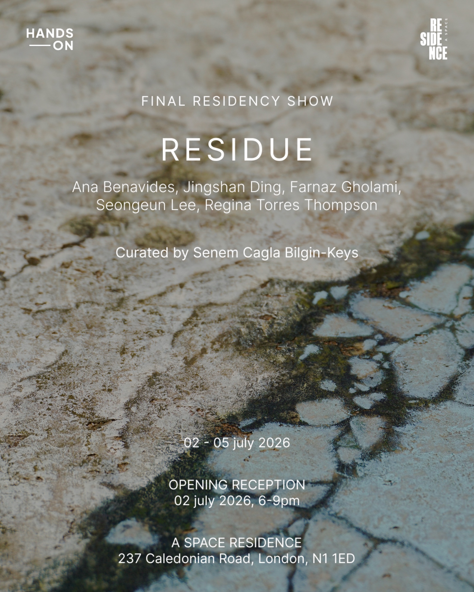 Final Residency Show: Residue poster