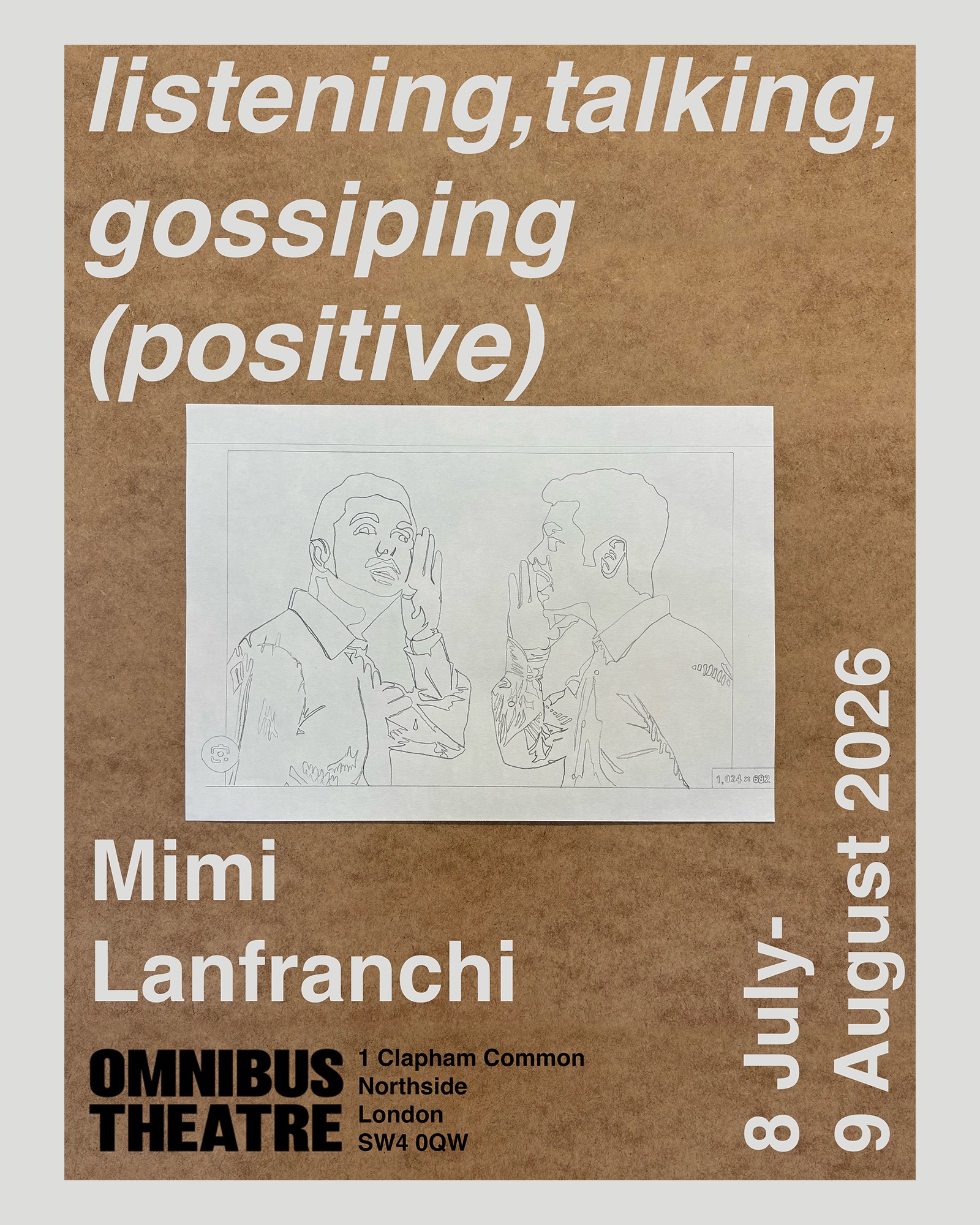 listening, talking, gossiping (postive) poster