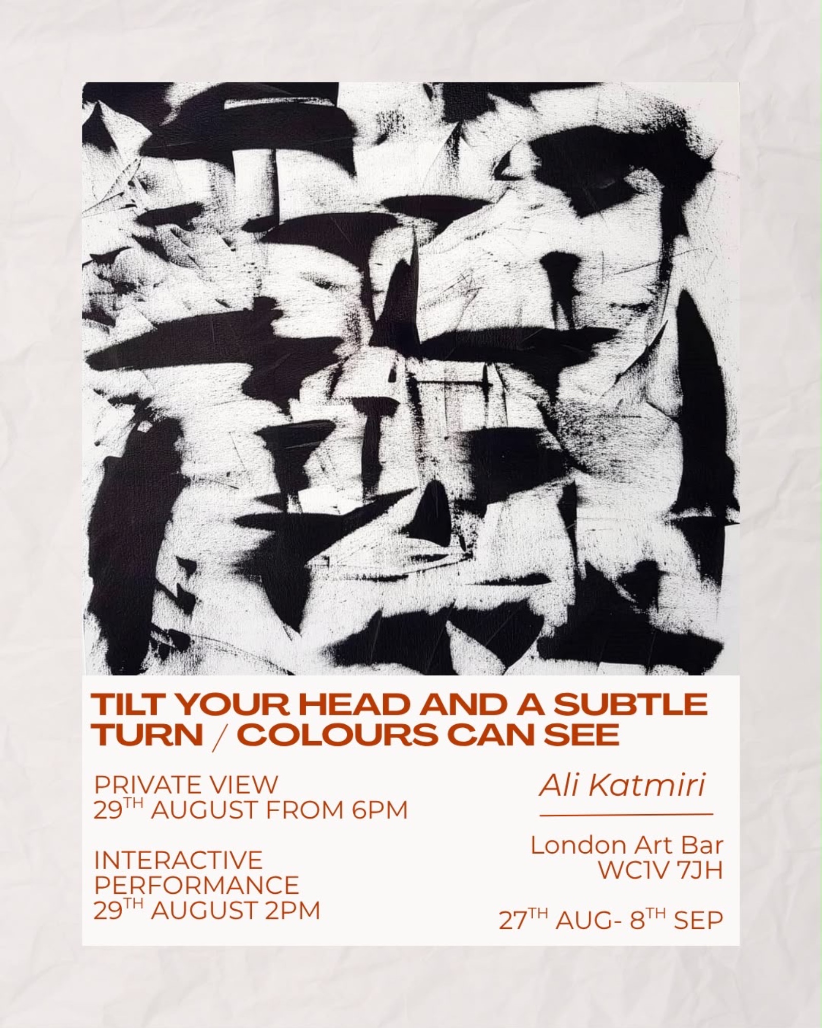 Tilt Your Head and a Subtle Turn/Colors Can See poster