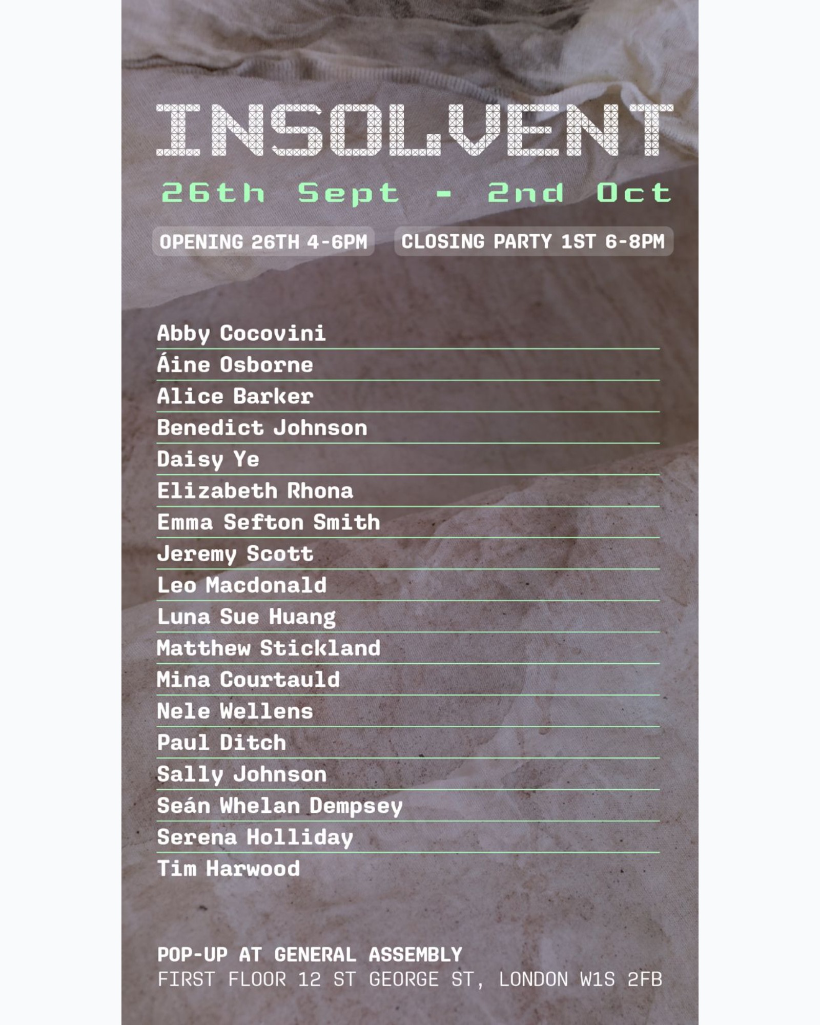 Insolvent poster